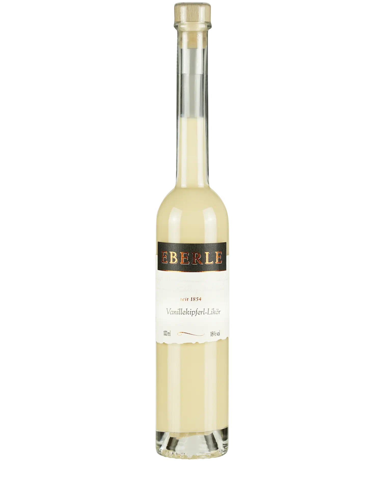 Flasche Eberle Vanillekipferl Likör – cremiger Likör mit feinem Vanillegebäck-Geschmack
