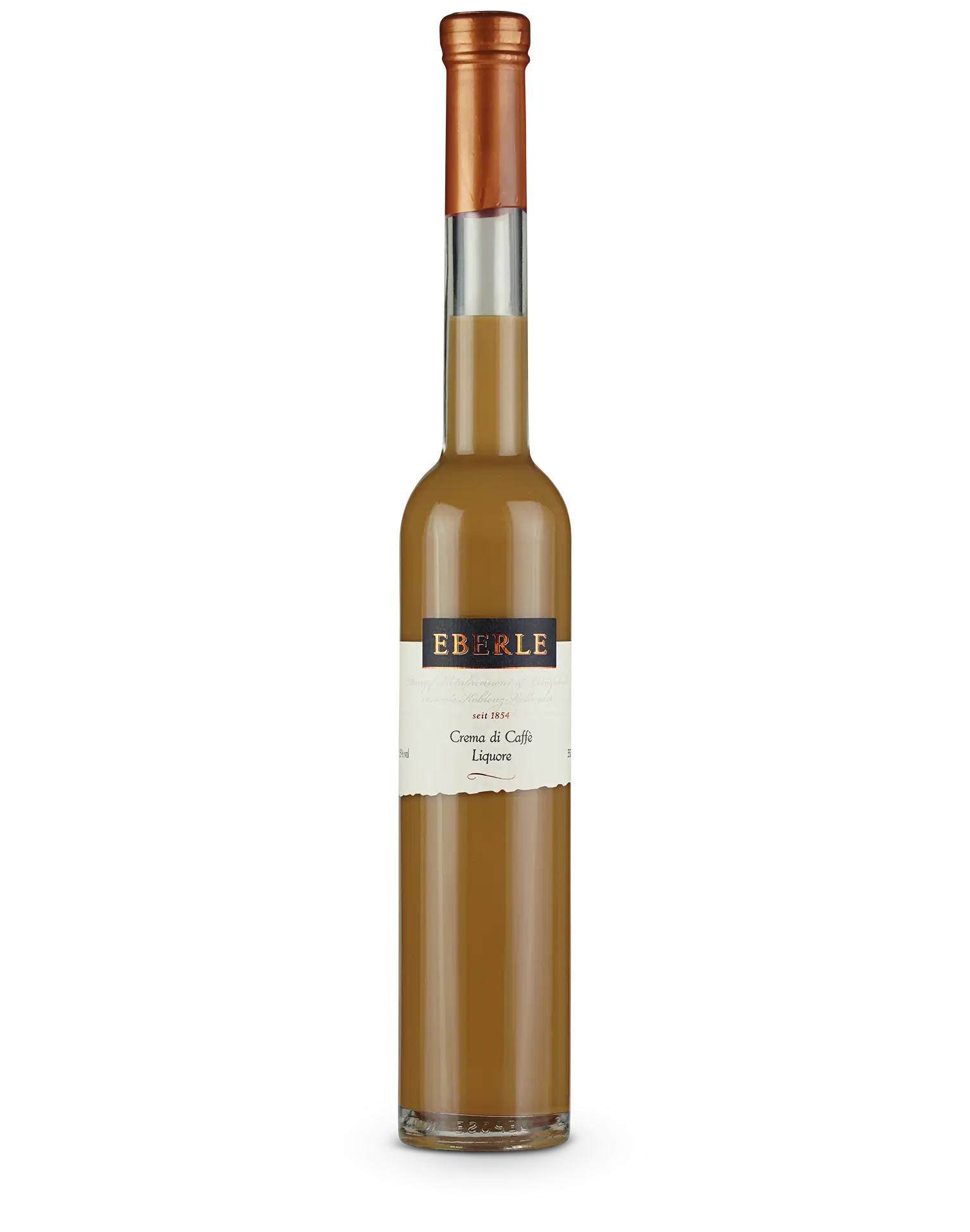 Flasche Eberle Liquore Crema di Café – cremiger Kaffeelikör mit feiner Röstnote