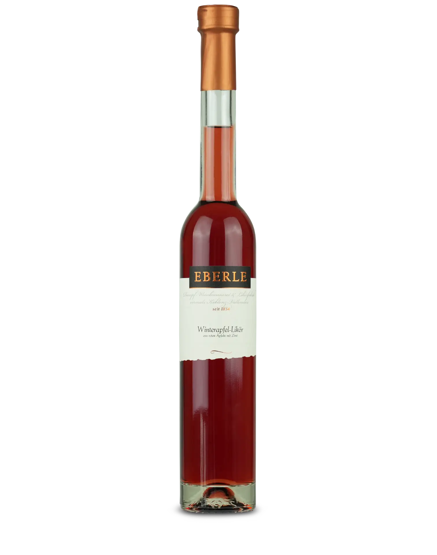Flasche Eberle Roter Winterapfel Likör – fruchtiger Apfellikör mit winterlichen Gewürzen