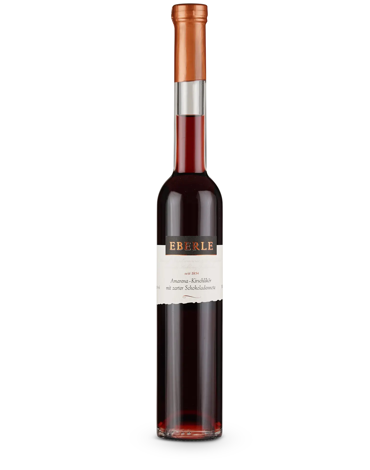 Flasche Eberle Amarena Kirsch Likör mit Schokoladennote – fruchtiger Kirschlikör mit feinem Schokoaroma