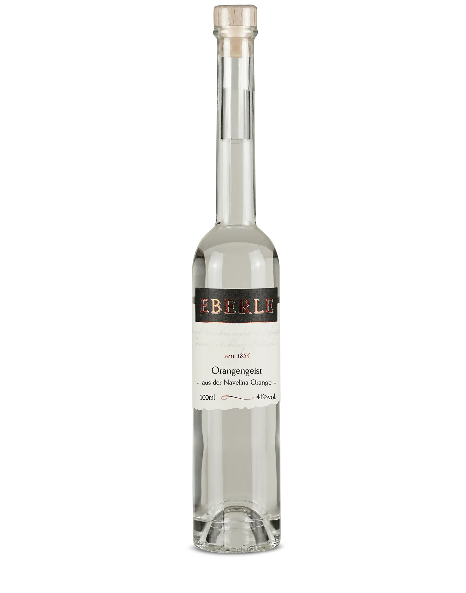 Flasche Eberle Orangen Geist aus Navelina Orangen – klarer Geist mit intensivem Orangenaroma