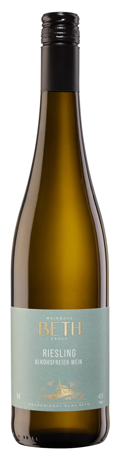 Flasche Weinhaus Beth Riesling Alkoholfrei – alkoholfreier Riesling mit fruchtiger Frische