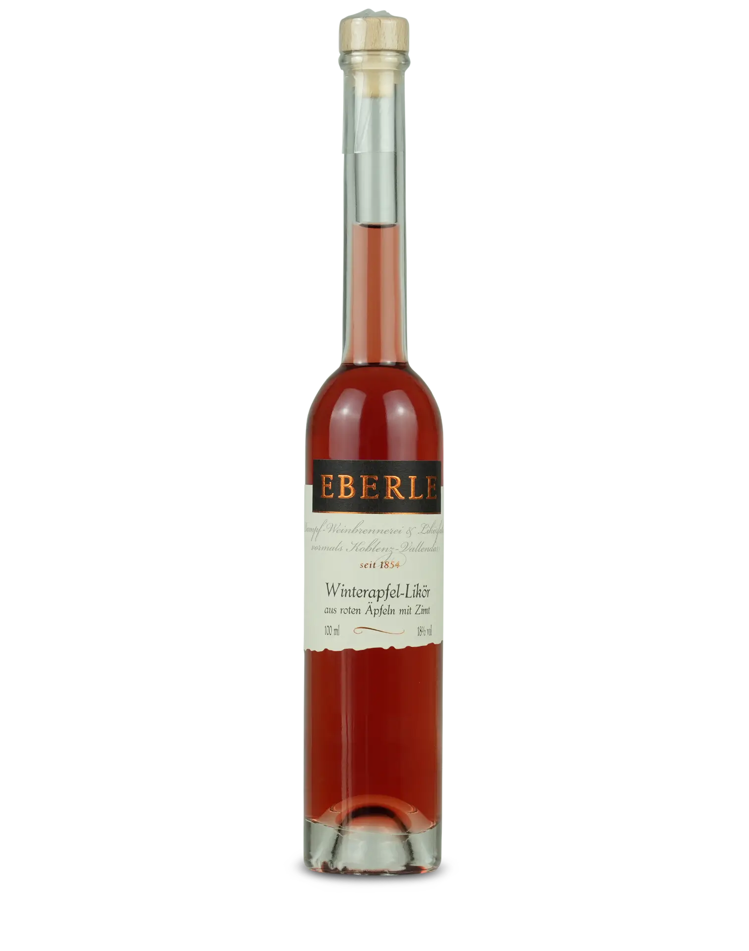 Flasche Eberle Roter Winterapfel Likör – fruchtiger Apfellikör mit winterlichen Gewürzen