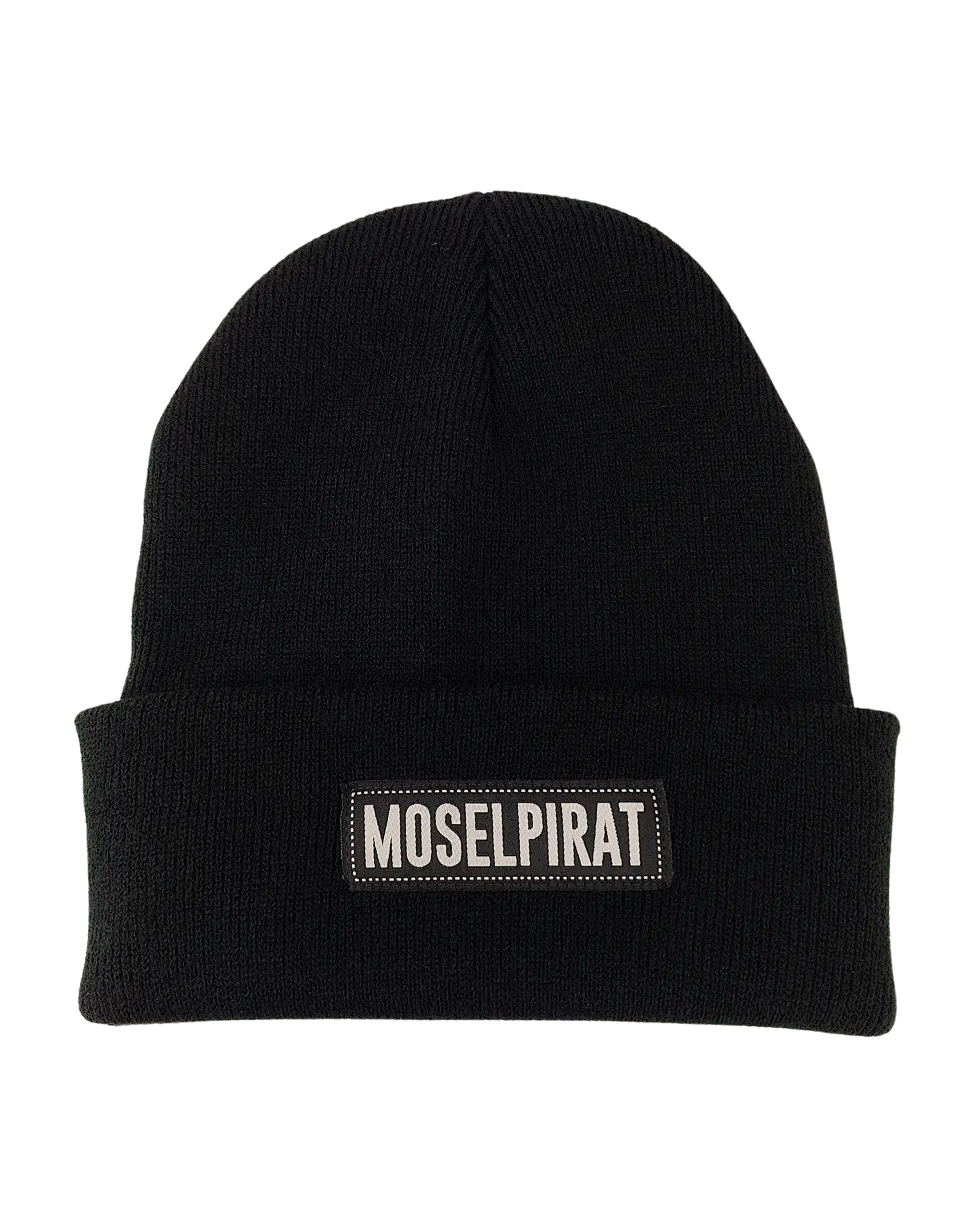 Moselpirat Beanie in Schwarz – stylische Mütze mit Moselpirat-Logo