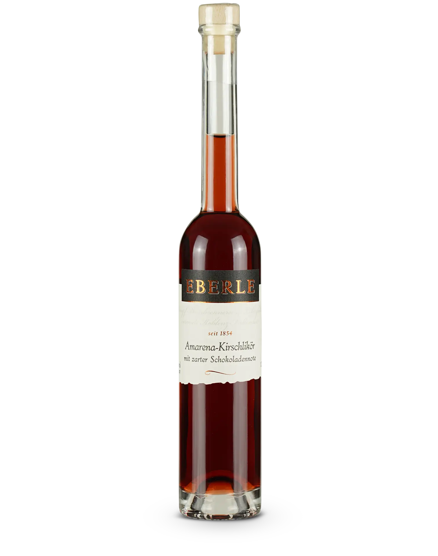 Flasche Eberle Amarena Kirsch Likör mit Schokoladennote – fruchtiger Kirschlikör mit feinem Schokoaroma