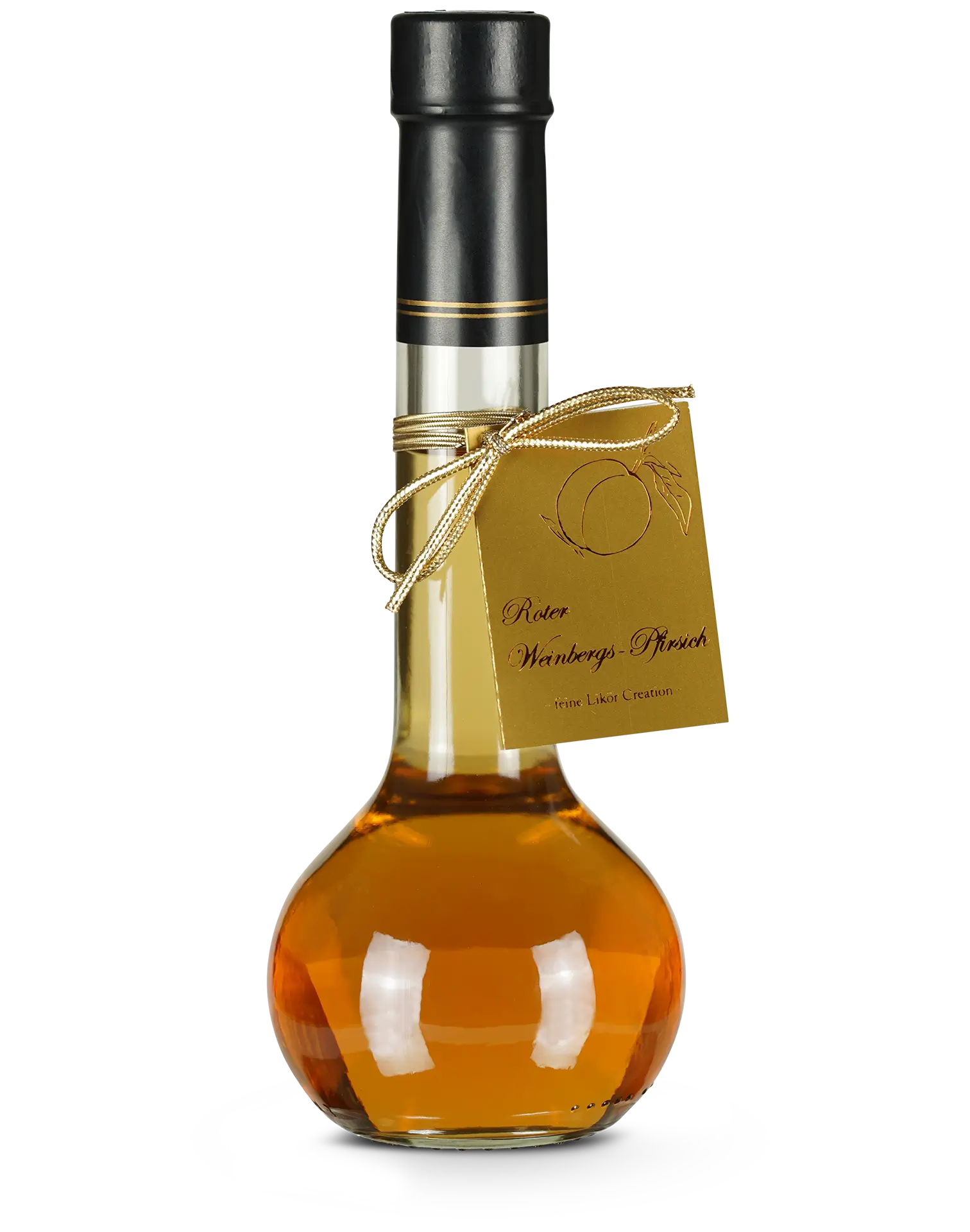 Flasche Mentges Roter Weinbergspfirsich Likör 200 ml mit fruchtigem Pfirsichgeschmack