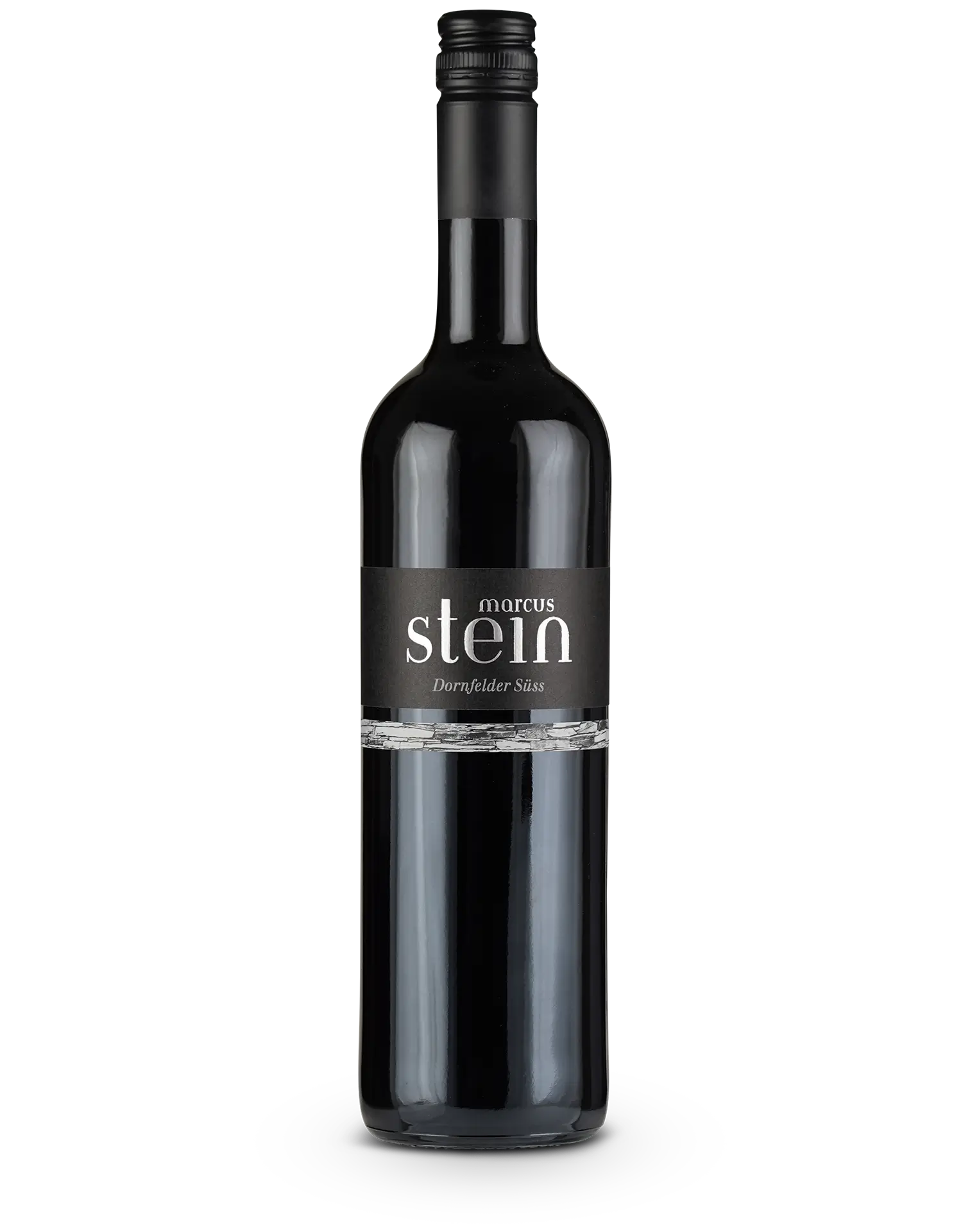 Flasche Marcus Stein Dornfelder Süß – süßer Rotwein mit intensiver Frucht und milder Tanninstruktur