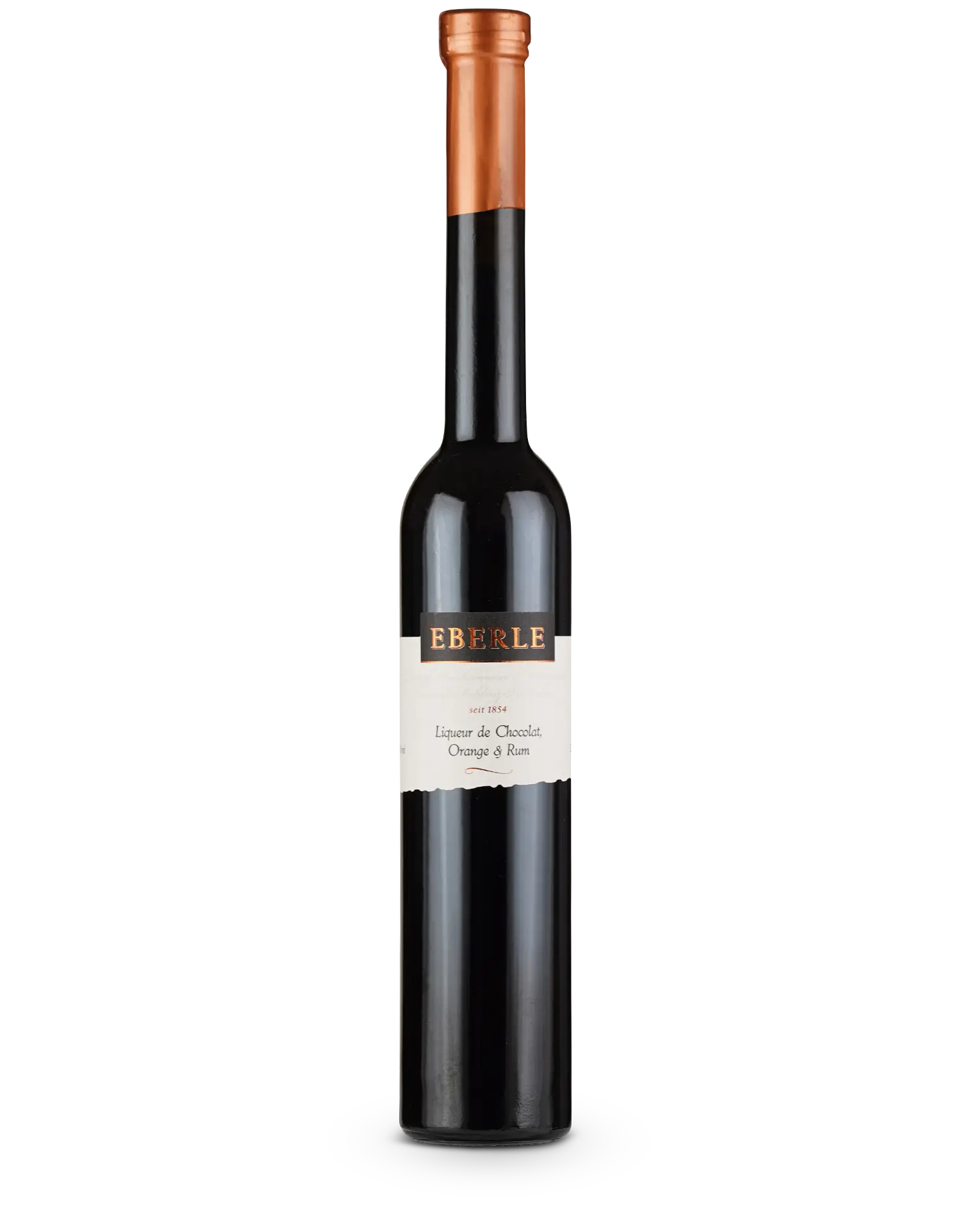 Flasche Eberle Liqueur de Chocolat & Orange Rum – cremiger Schokolikör mit Orangennote und feinem Rum